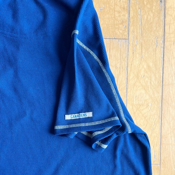 NHL Montreal Canadiens Blue Henley Shirt Size XL - Picture 5 of 7